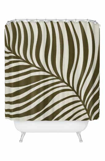 Leaf Print Shower Curtain