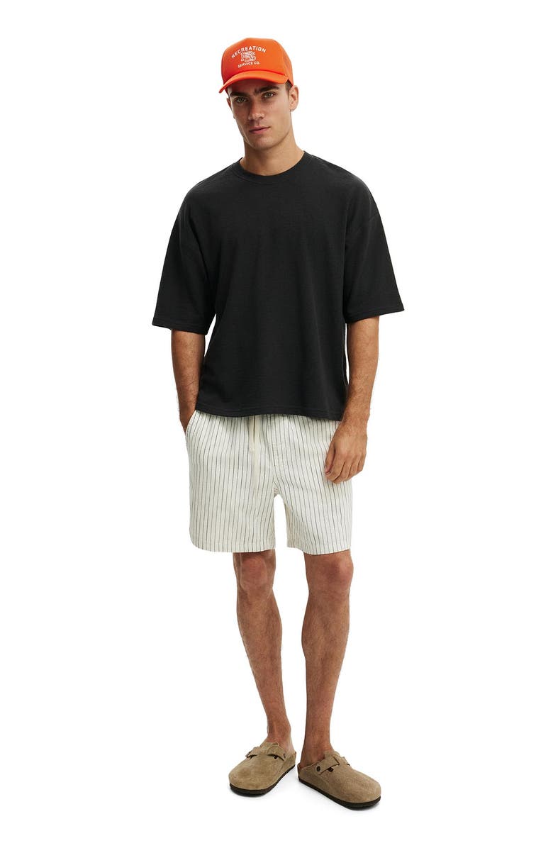 Cotton On Men's Cropped Fit T-Shirt, Alternate, color, Washed Black Terry