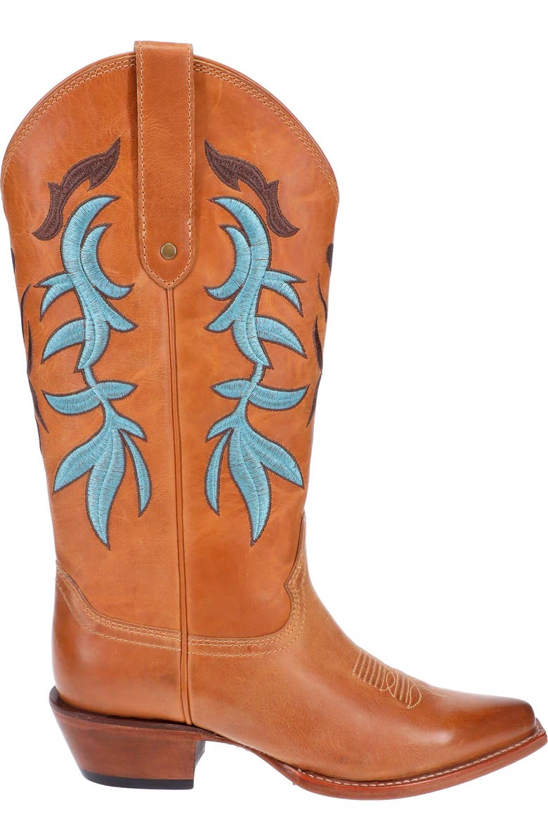 Malibu Beach Women's Premium Western Leather Boots Loni, Main, color, Brown