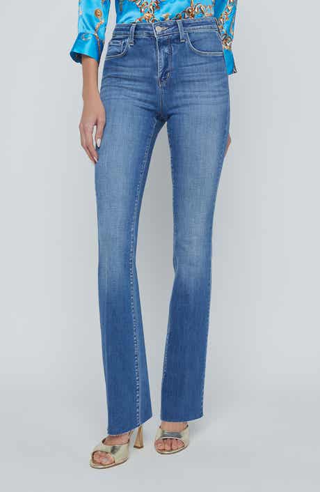 Ruth Raw Hem Straight Leg Jeans