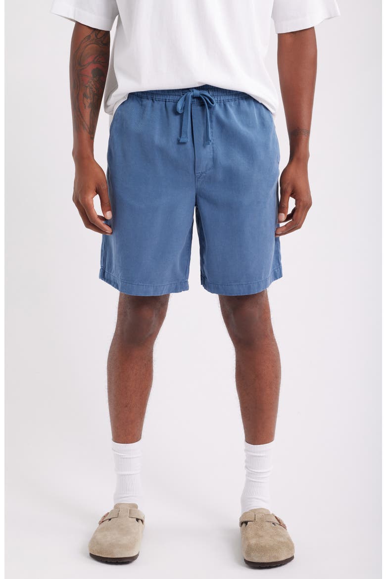 Elastic Waist Shorts, Main, color, VINTAGE INDIGO