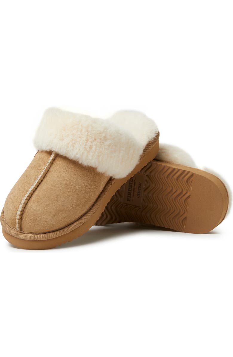 DEARFOAMS Fireside Sydney Genuine Shearling Scuff Slipper, Alternate, color, Driftwood