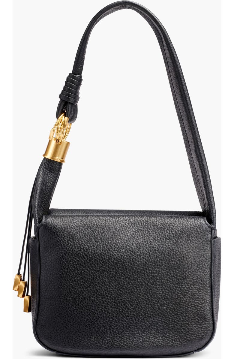 Donna Karan New York Tartan Shoulder, Main, color, Blk/Gold