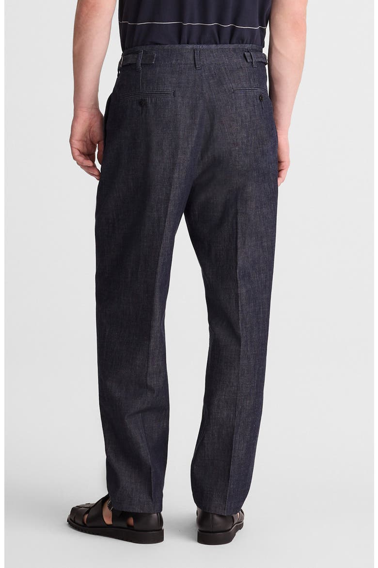 Double Pleated Denim Pants, Alternate, color, INDIGO