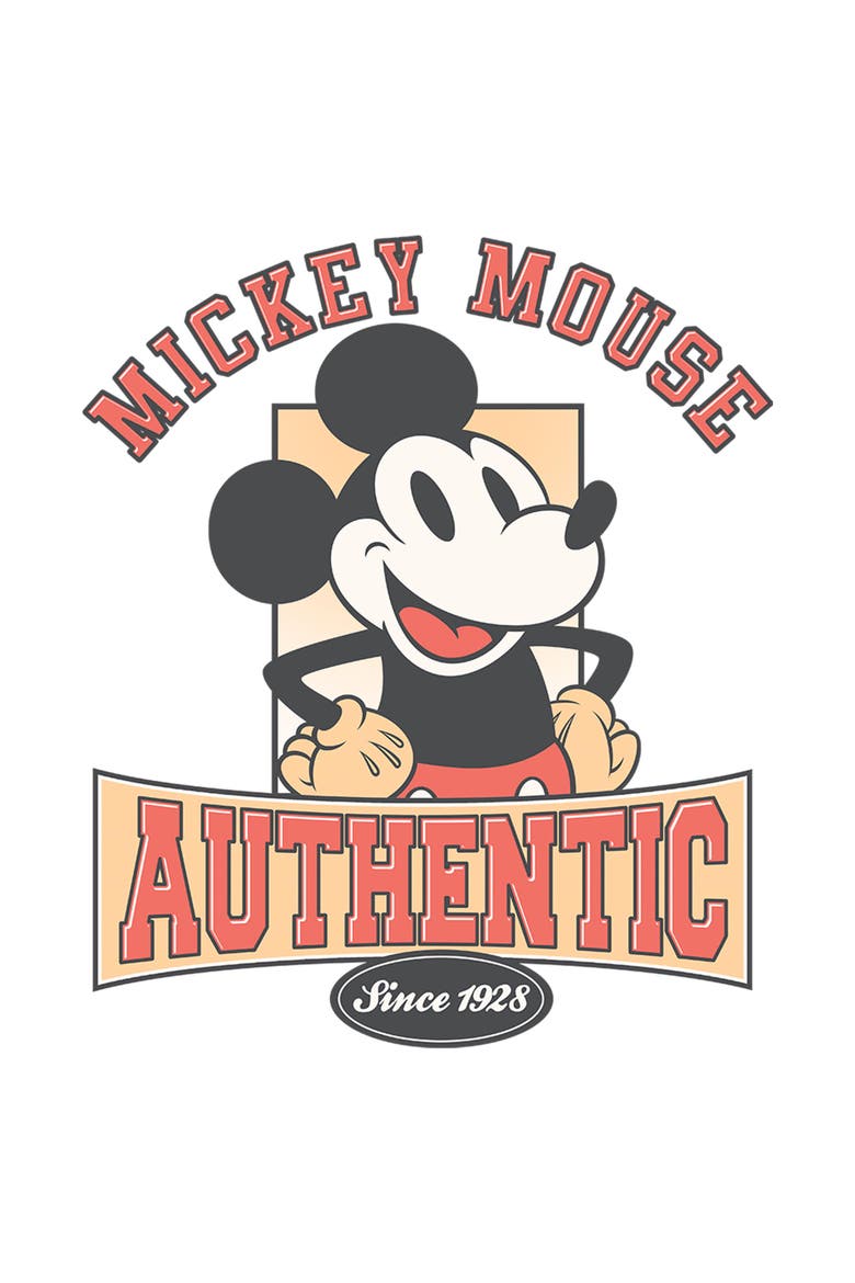Men's Mickey & Friends Authentic Since 1928  Graphic T-Shirt, Alternate, color, White
