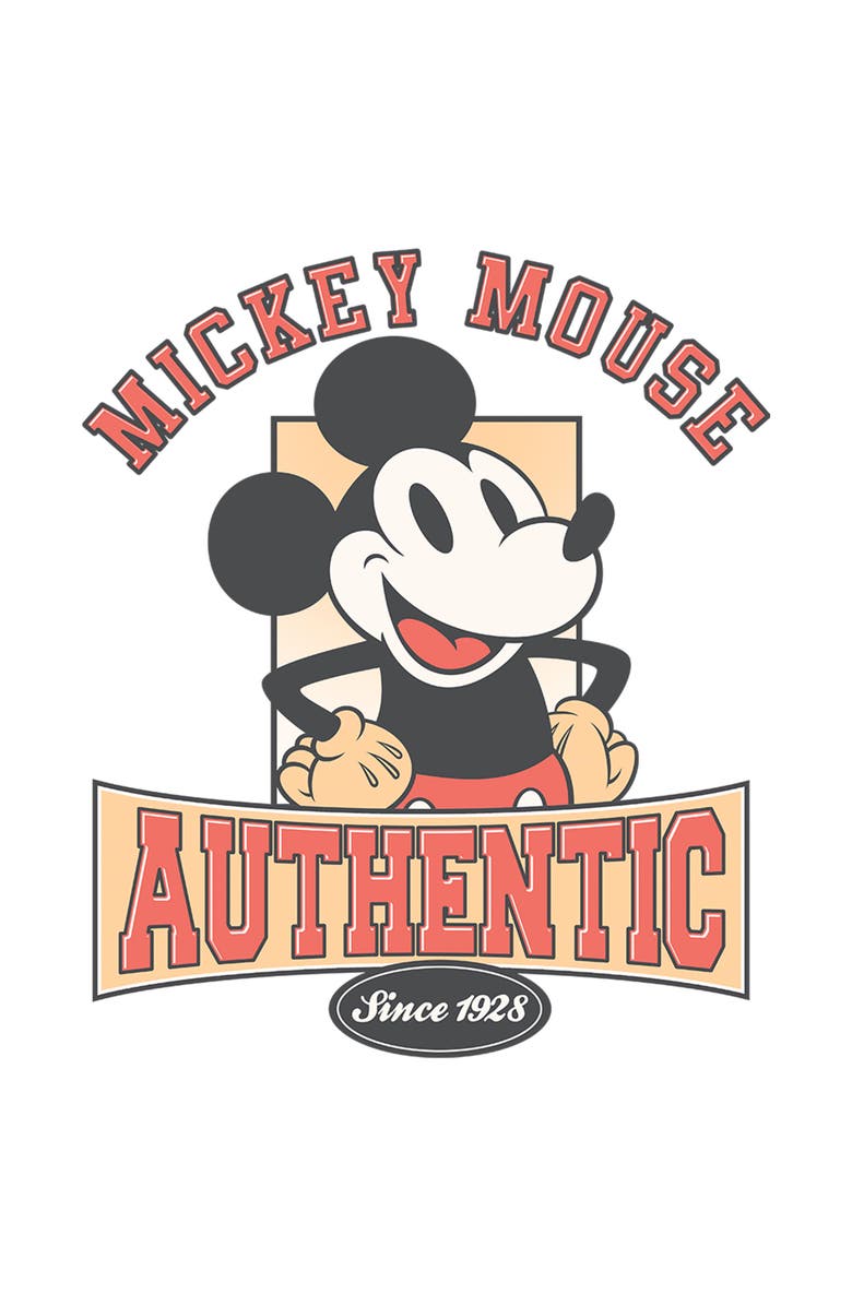 Mickey & Friends Men's Mickey & Friends Authentic Since 1928 Graphic T-Shirt, Alternate, color, White