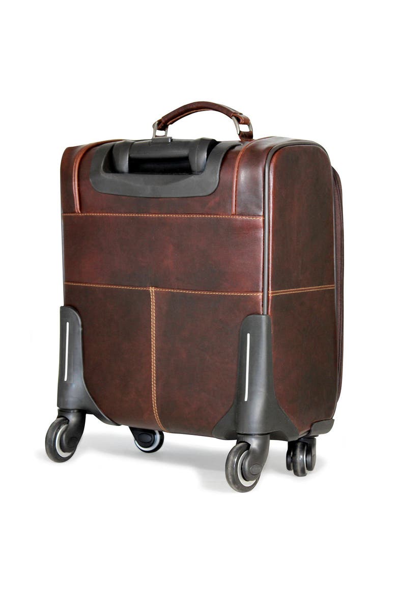 18" Wheeled Carry-on Bag, Alternate, color, Brown