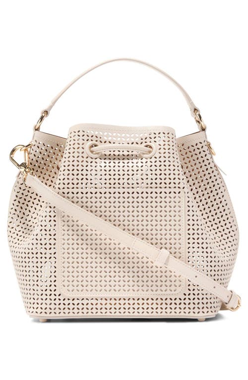 Cole Haan Women's Lidia Leather Bucket Bag - White Size Osfa In Ivory Perf
