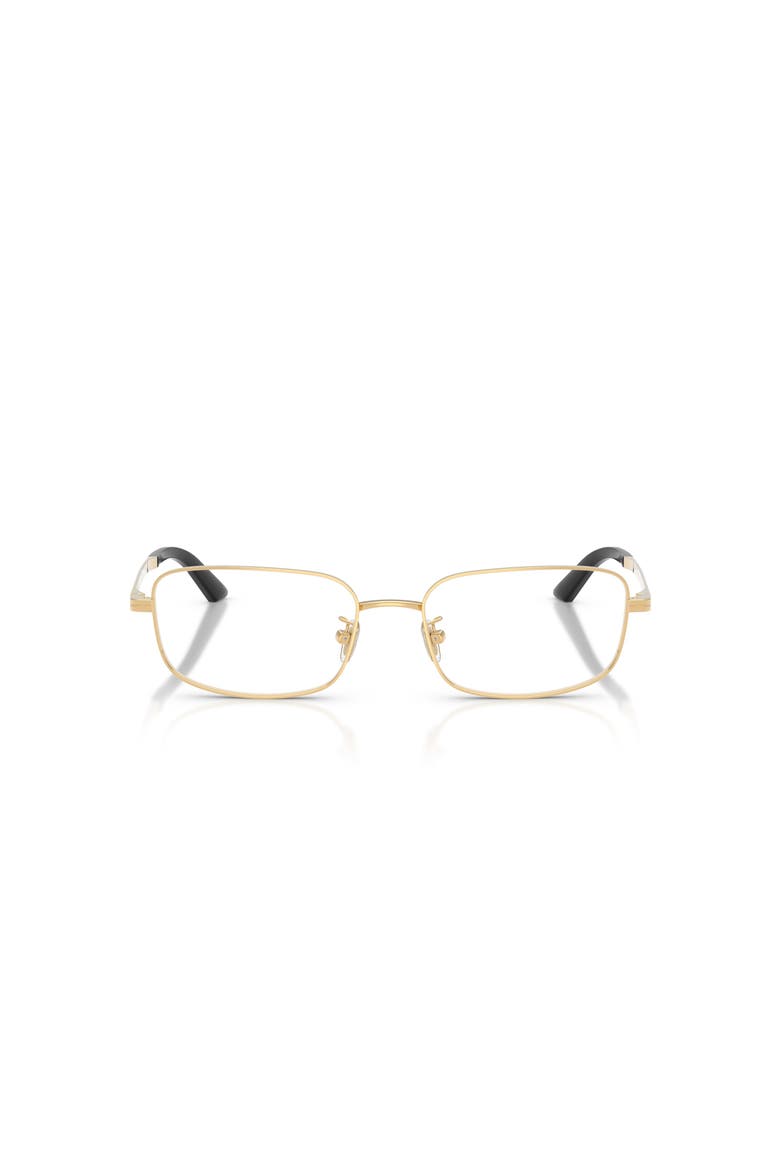 54mm Rectangle optical glasses, Alternate, color, Gold