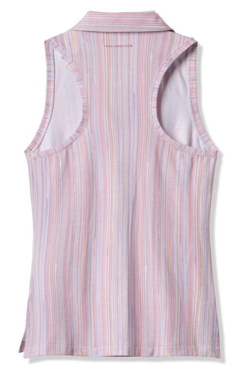Travismathew Featherweight Active Racerback Polo In Blue