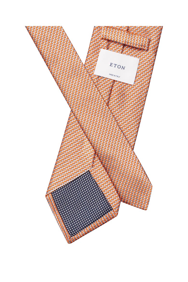 Microdot Silk & Cotton Tie, Alternate, color, MEDIUM ORANGE