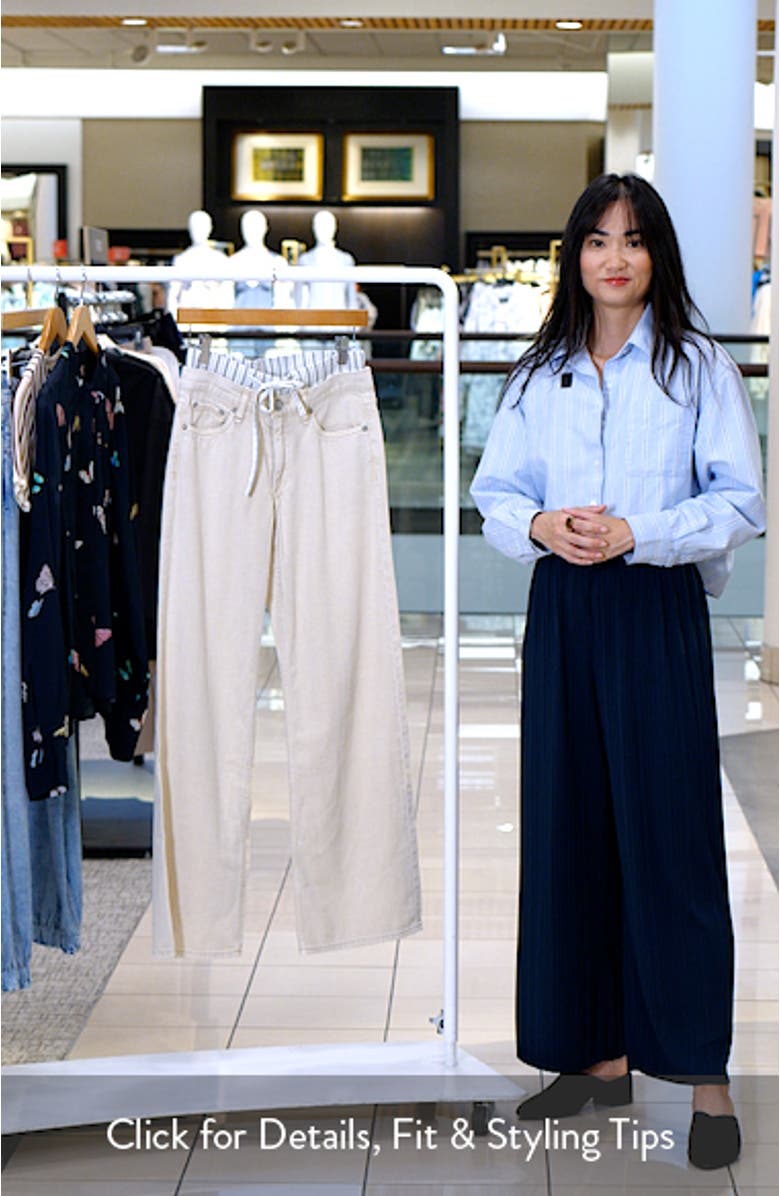 Featherweight Saige Boxer Relaxed Straight Leg Jeans, sales video thumbnail