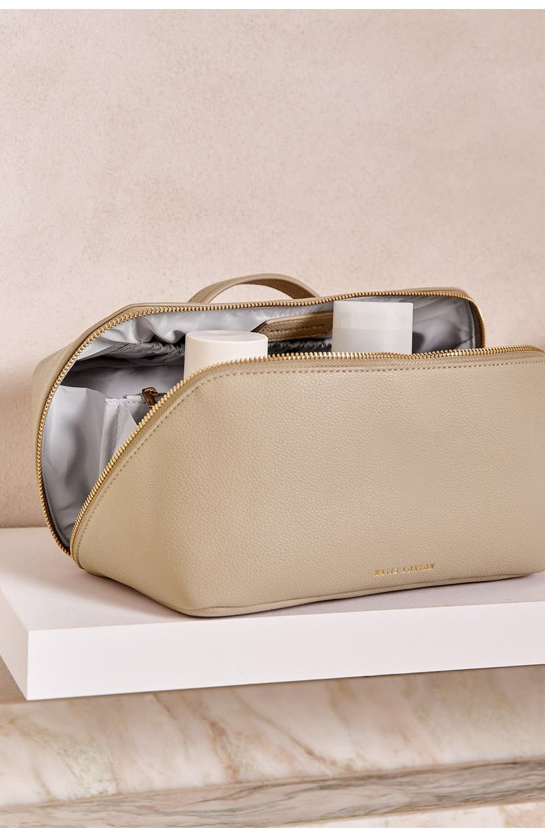 Katie Loxton Large Make Up and Toiletry Bag, Alternate, color, Light Taupe