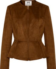 Milly Reina Faux Suede Jacket