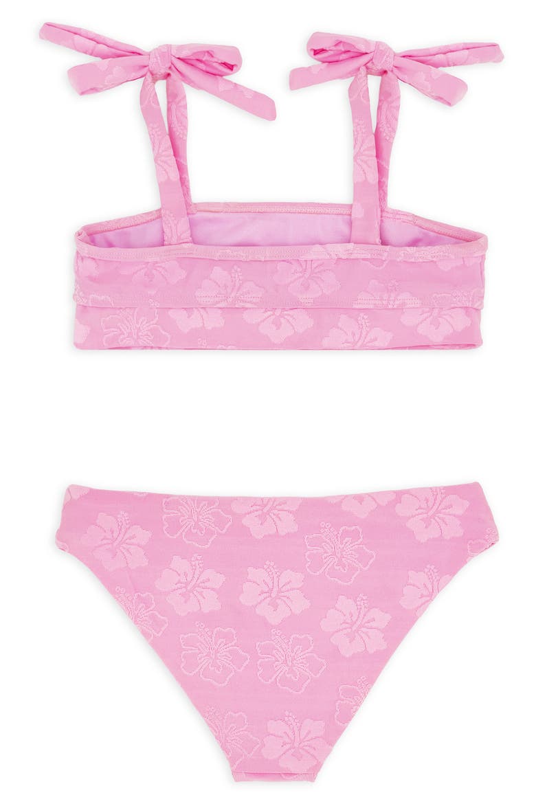 Kids' Sunny Skies UPF 50+ Two-Piece Swimsuit, Alternate, color, POP PINK