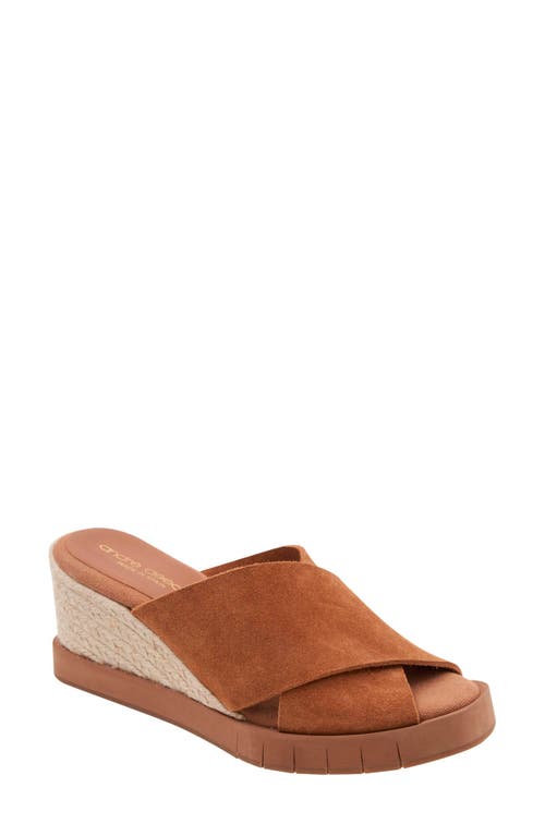 Andre Assous André Assous Filo Sole Motion Espadrille Wedge Slide Sandal In Cuero