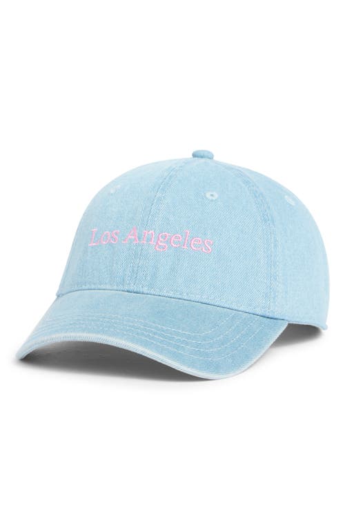 The Accessory Collective Kids' Washed Baseball Cap In Blue