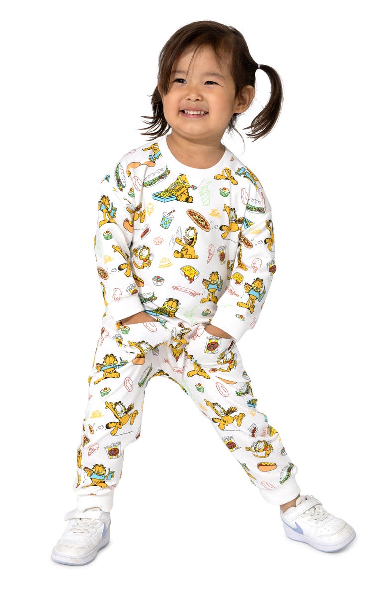 Bellabu Bear x Garfield Hybrid Fitted One-Piece Pajamas, Alternate, color, 