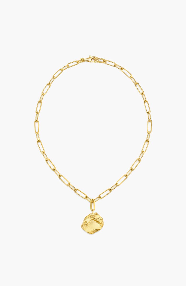 YOJ Mao Maxi Pendant Necklace in Gold, Alternate, color, Gold