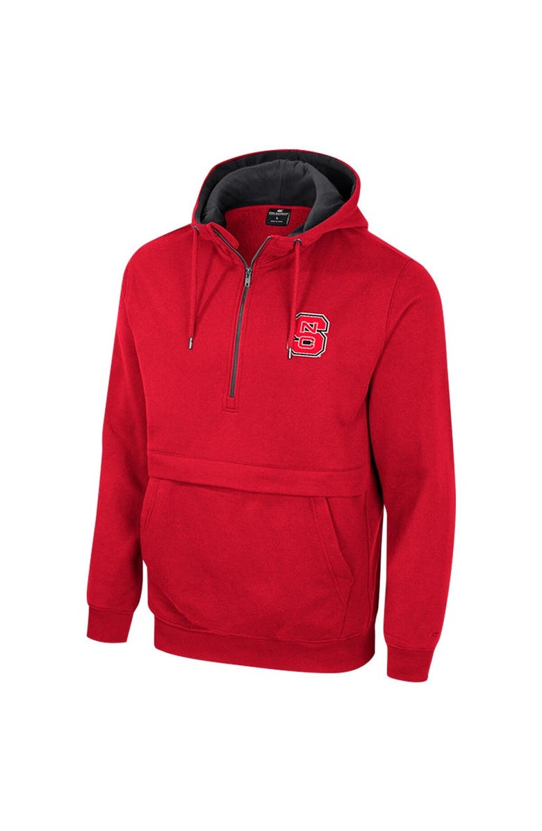 COLOSSEUM Men's Colosseum Red NC State Wolfpack Half-Zip Hoodie, Alternate, color, Red
