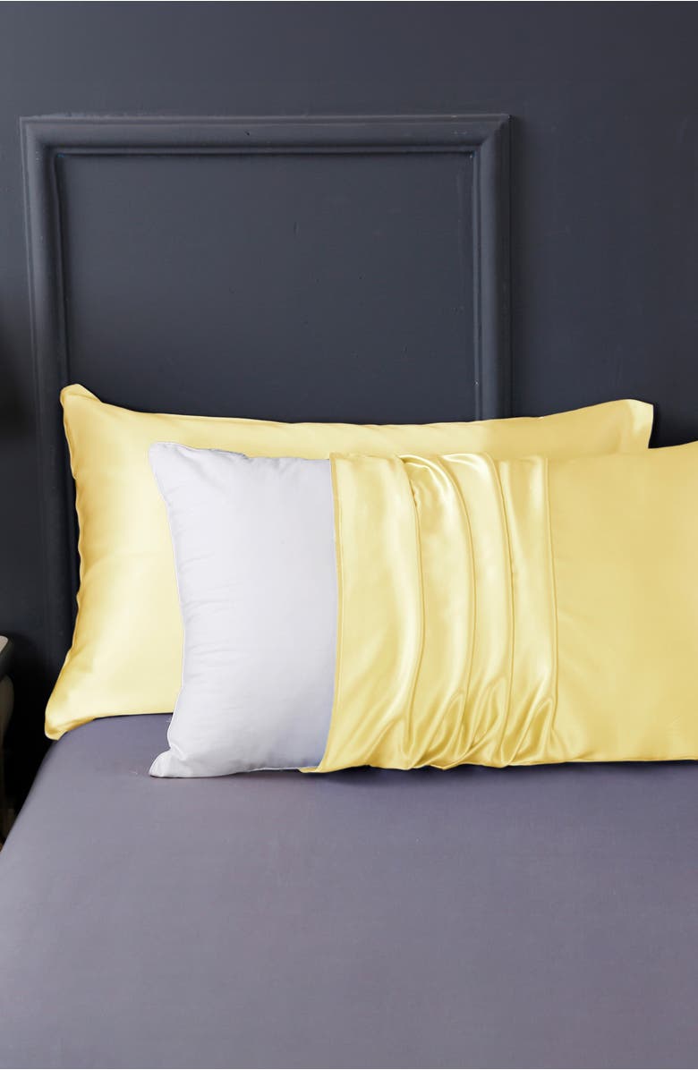 Lilysilk 100% Silk Terse Envelope Pillowcase, Alternate, color, Undyed Natural Golden