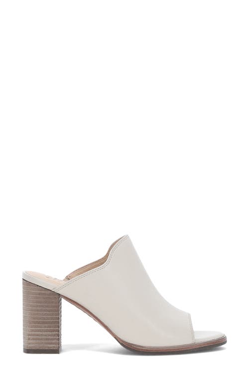 Frye Stella Leather Block-heel Mule Sandals In Ivory