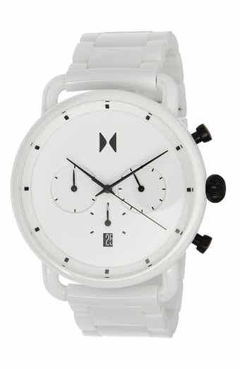 MVMT WATCHES Blacktop II Ceramic Bracelet Watch, 47mm