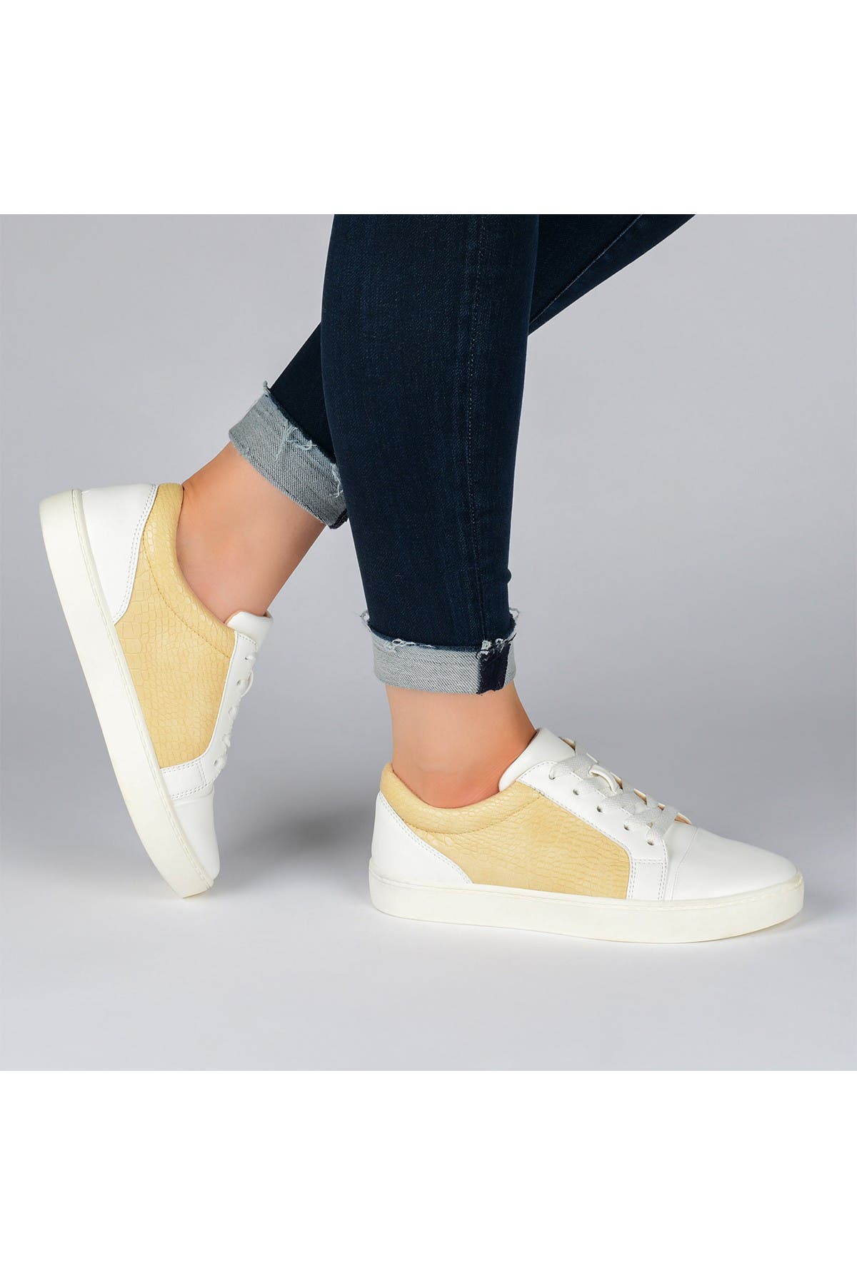 Journee Collection Lynz Sneaker, Alternate, color, Blue