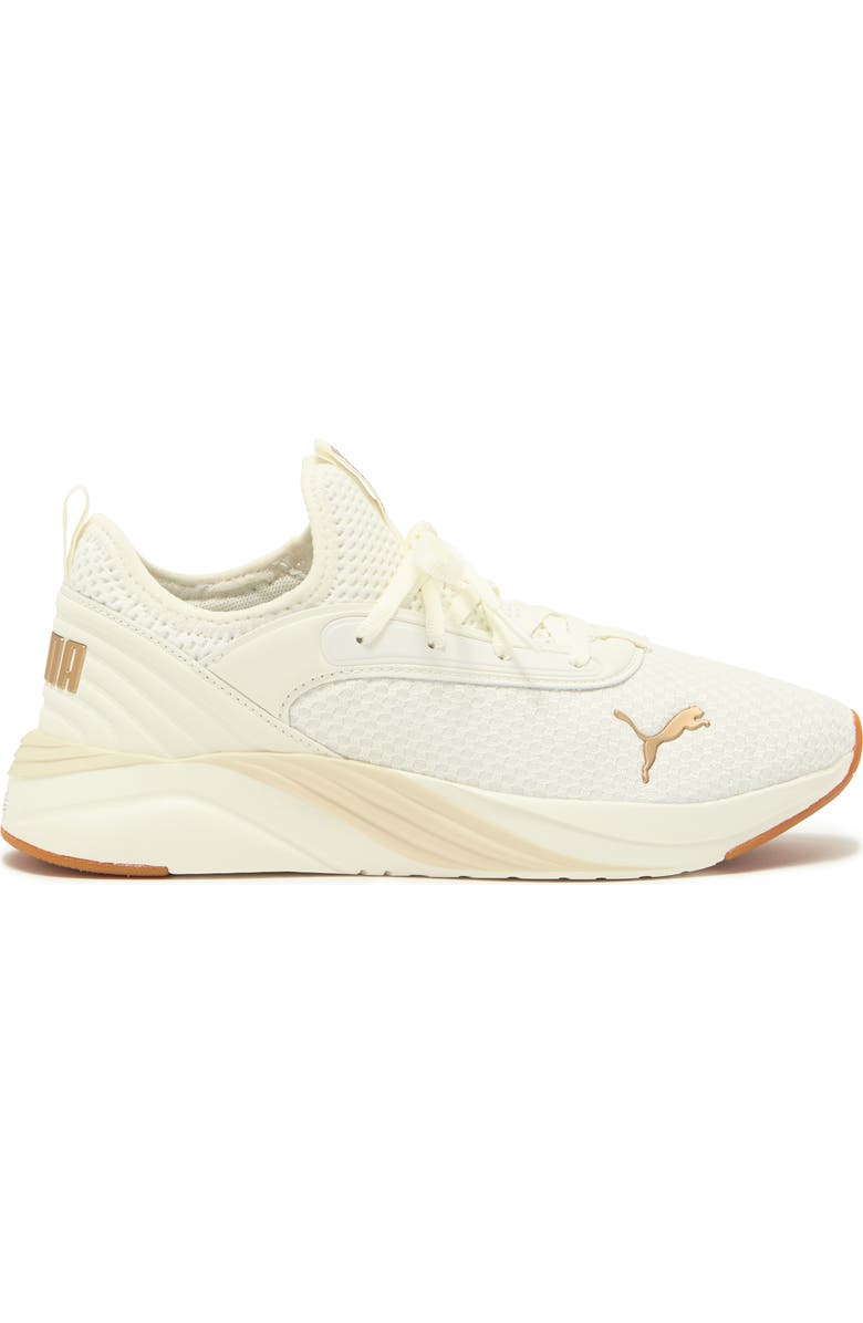 PUMA Softride Ruby Luxe Sneaker, Alternate, color, Warm White-Puma Gold