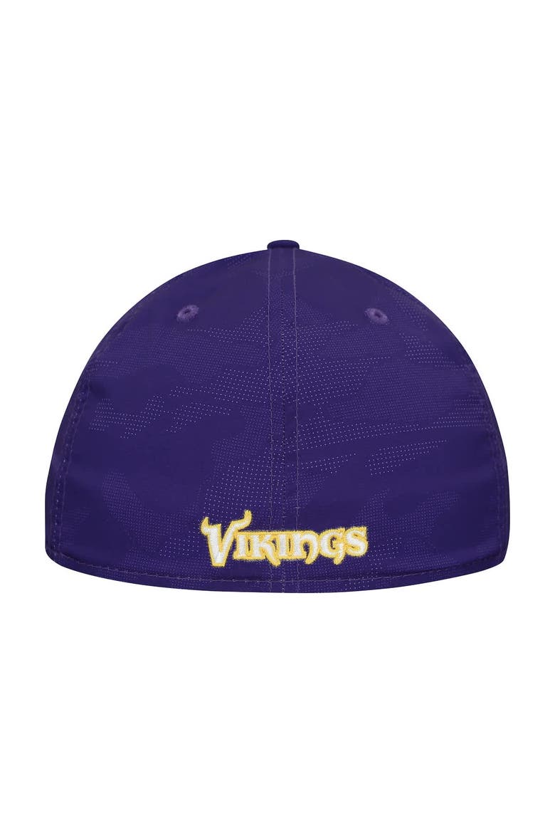 Men's New Era  Purple Minnesota Vikings Tonal Camo 39THIRTY Stretch Fit Hat, Alternate, color, Purple