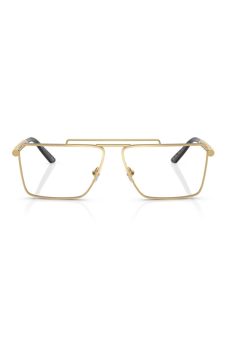 59mm Rectangular Optical Glasses, Main, color, GOLD