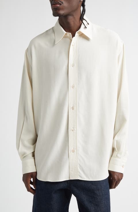 Relaxed Fit Button-Up Shirt