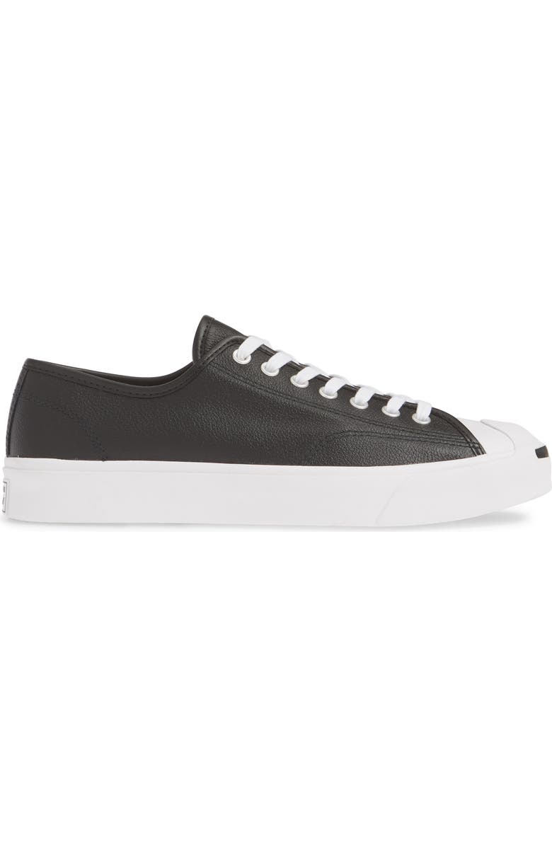 Converse Jack Purcell Low Top Leather Sneaker, Alternate, color,