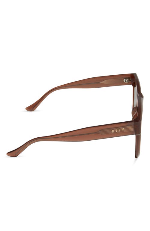 Diff Easton 55mm Gradient Square Sunglasses In Brown