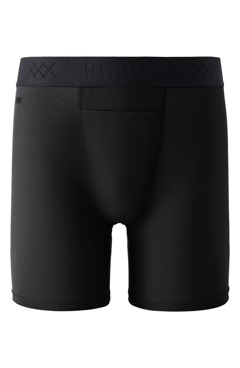 Rhone C.O.R. 6-Inch Boxer Briefs, Alternate, color, Pure Black