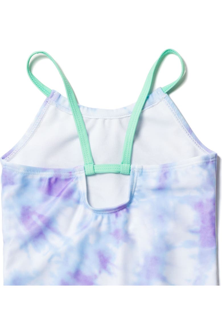 The Little Mermaid Princess Ariel One Piece Bathing Suit, Alternate, color, Ariel Purple Tie Dye