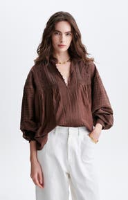 Vanessa Bruno Dahlia High Neck Lace Blouse