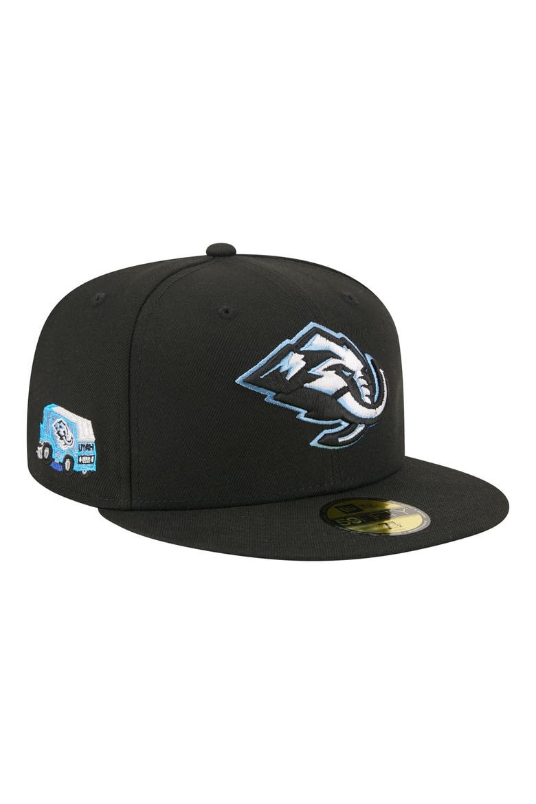 Men's New Era  Black Utah Mammoth Zamboni 59FIFTY Fitted Hat, Main, color, Black