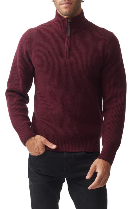 Rodd & Gunn Mens Sweater L Burgundy Red buy 100% Merino Wool Pullover