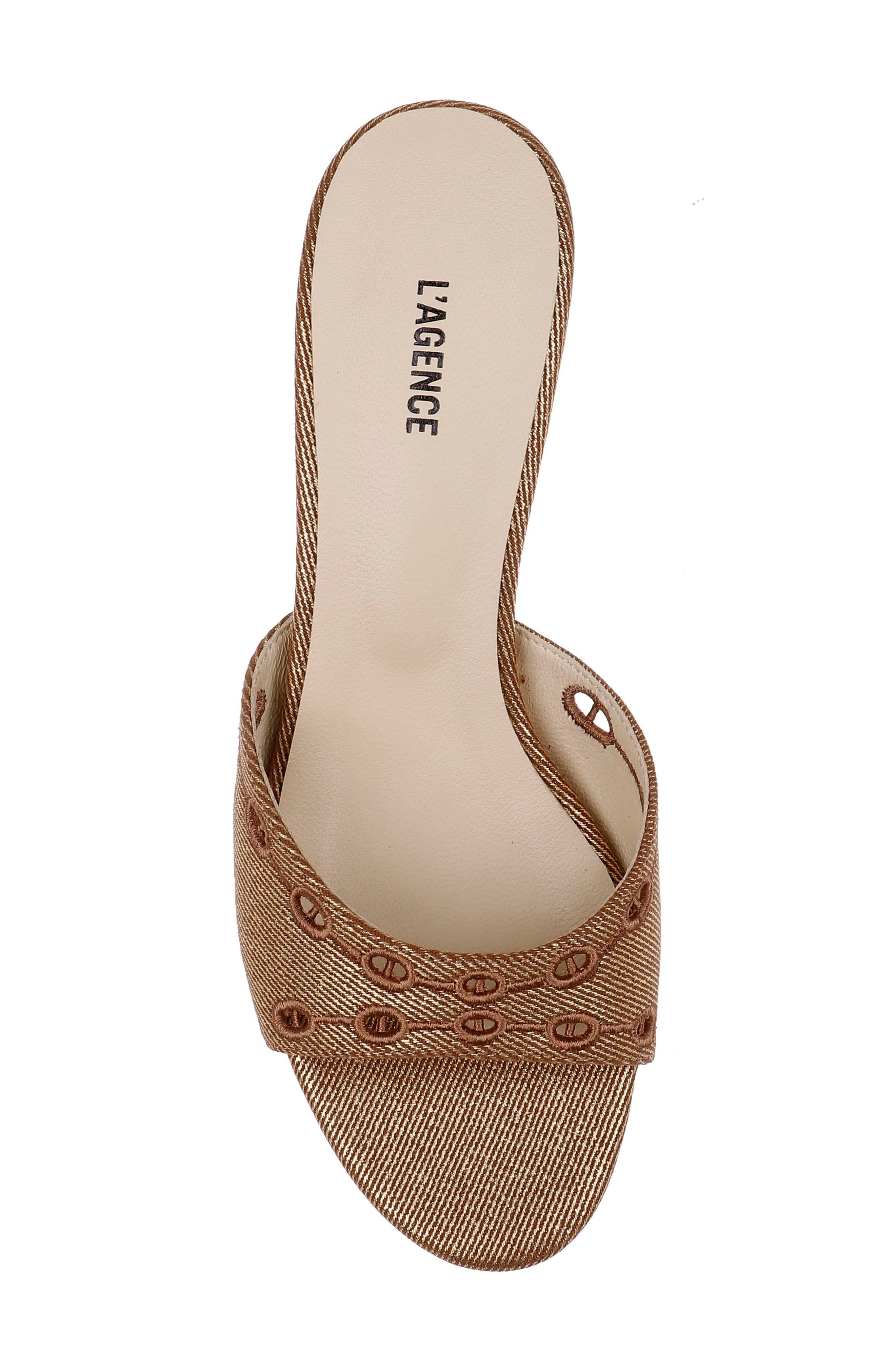 Camille II Block Heel Sandal, Alternate, color, GOLD METALLIC