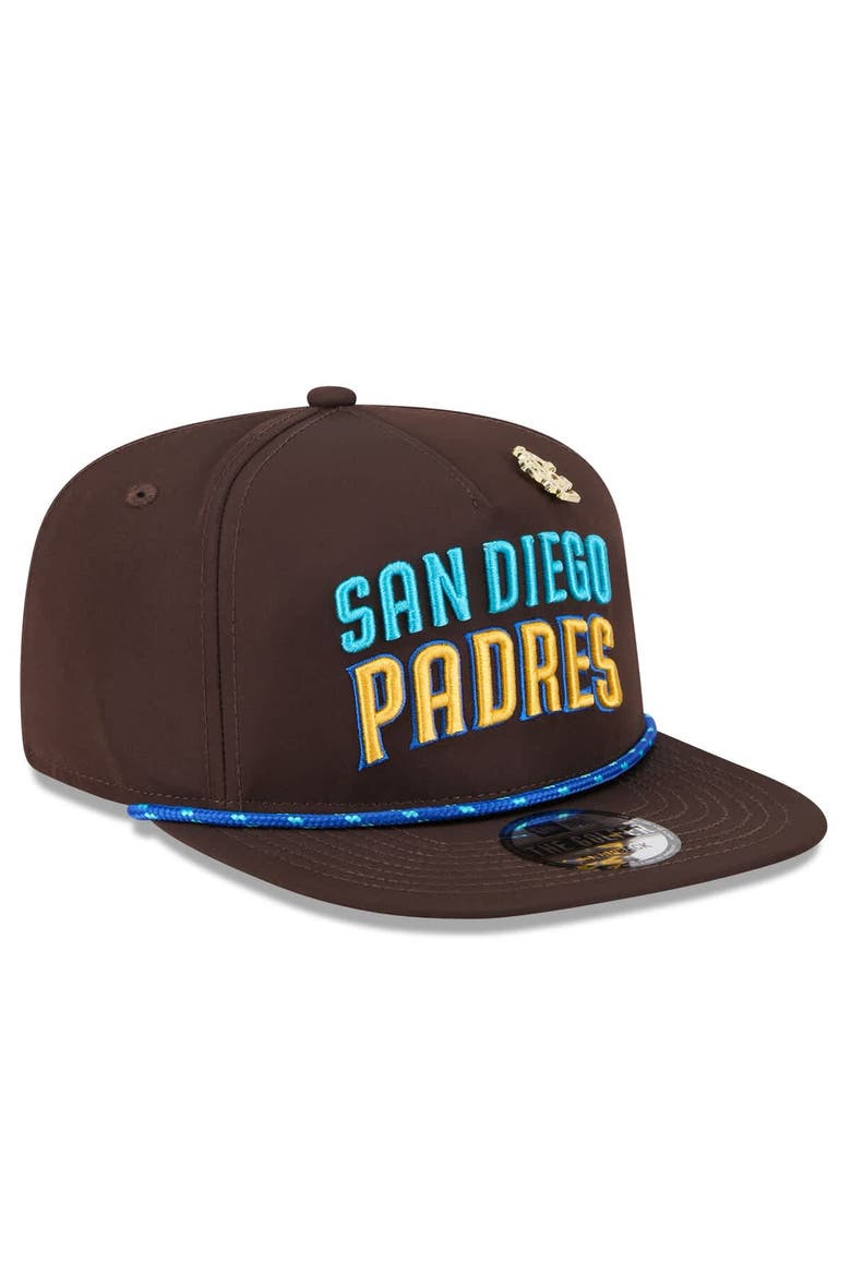 Men's New Era  Brown San Diego Padres 2025 Big League Chew Golfer Snapback Hat, Alternate, color, Brown