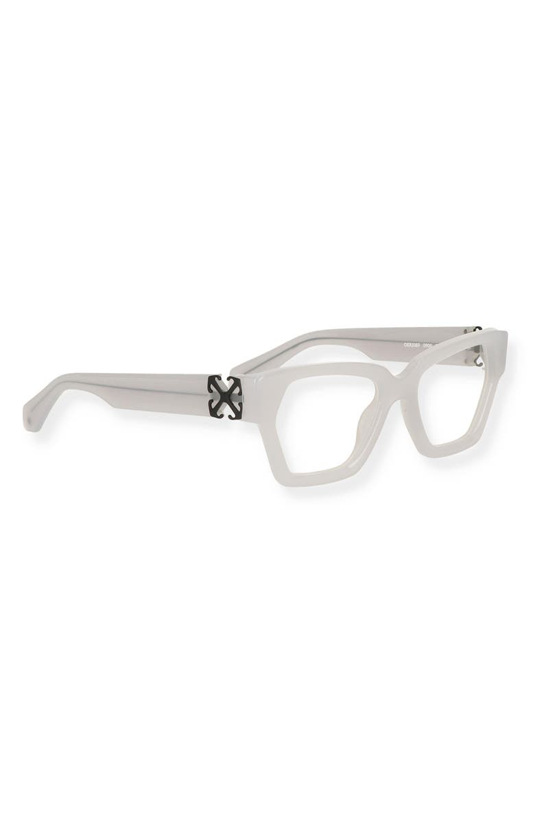 Off-White 50mm Square Optical Glasses, Alternate, color, Grey