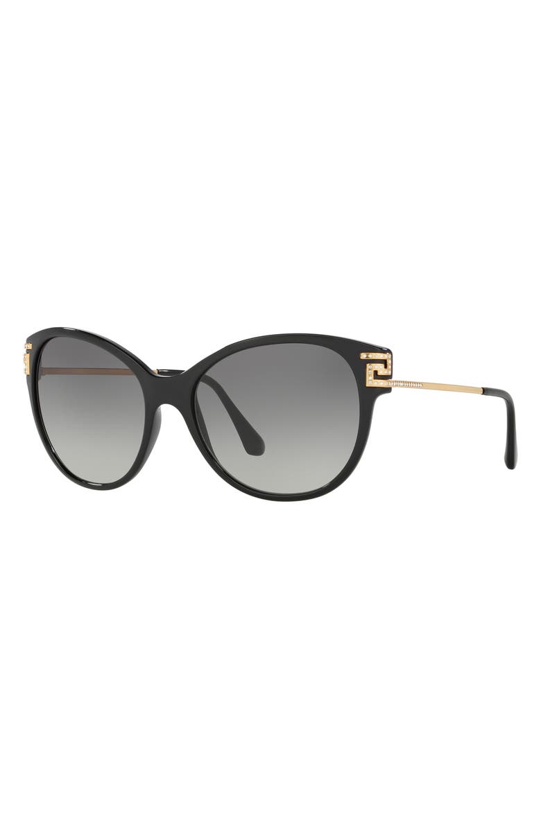 Versace 57mm Gradient Cat Eye Sunglasses, Alternate, color,