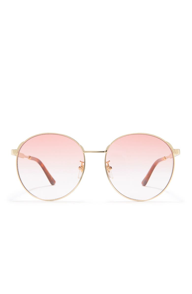 Gucci 58mm Round Sunglasses, Alternate, color,