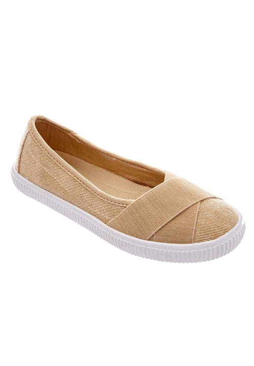 Comfortview The Jazlyn Slip-on Sneaker In Brown