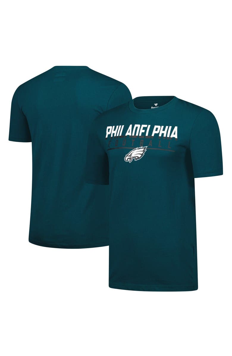 FANATICS Men's Fanatics Midnight Green Philadelphia Eagles Blocked T-Shirt, Main, color,