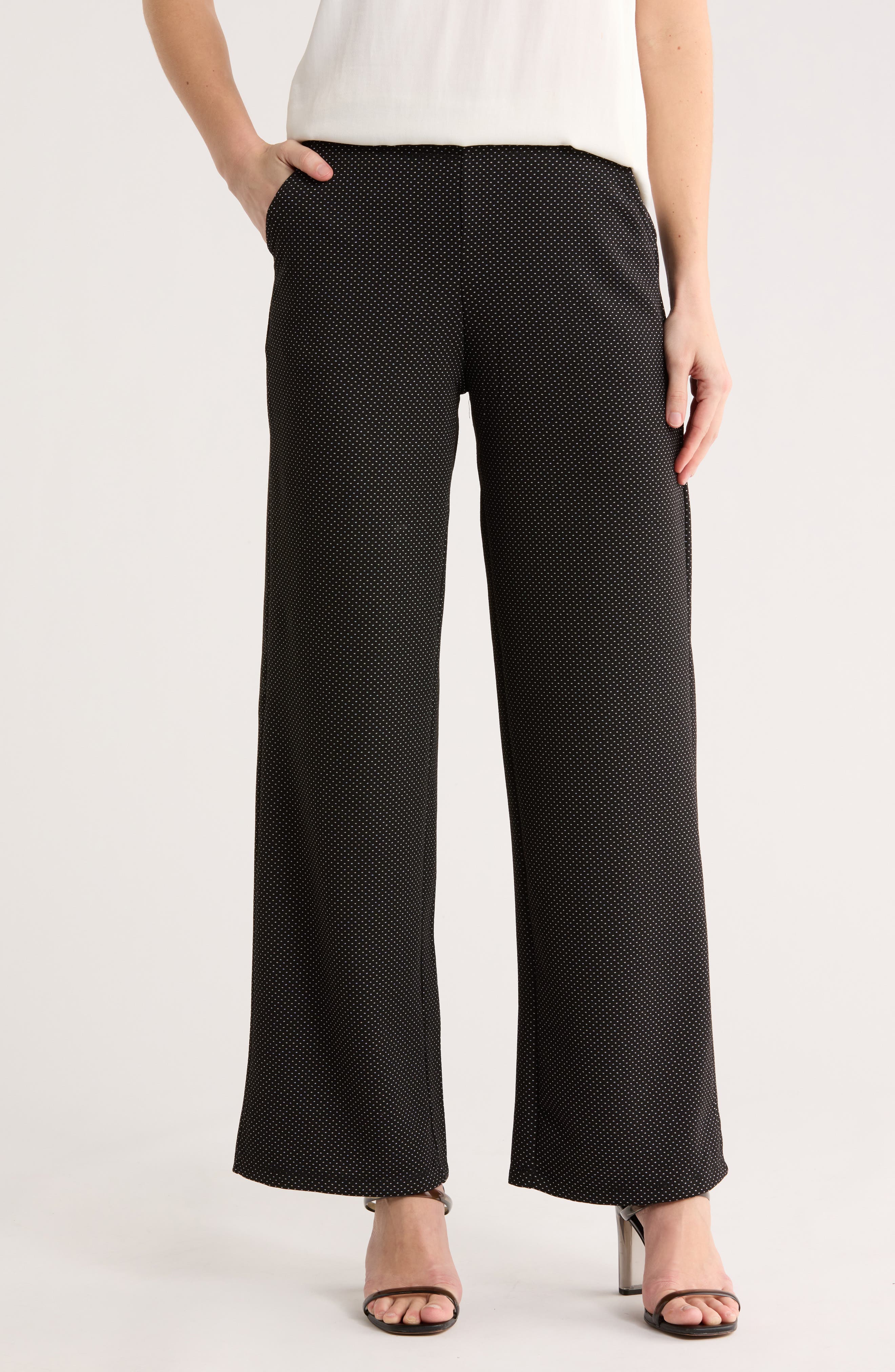MAX STUDIO Double Knit Wide Leg Pants