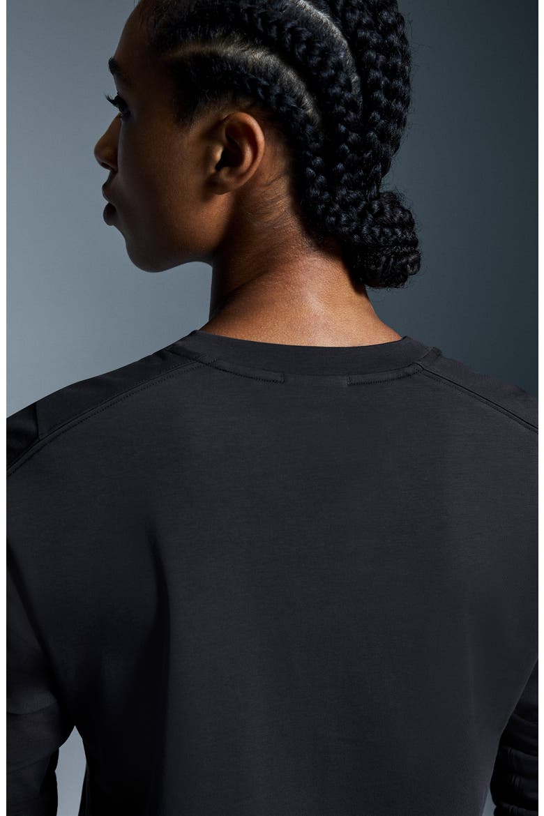 Focus-T Long Sleeve Performance T-Shirt, Alternate, color, BLACK