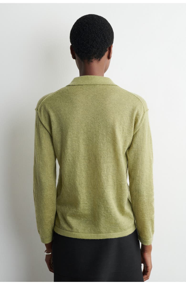 COS Knitted Mohair-Blend Shirt, Alternate, color, Green