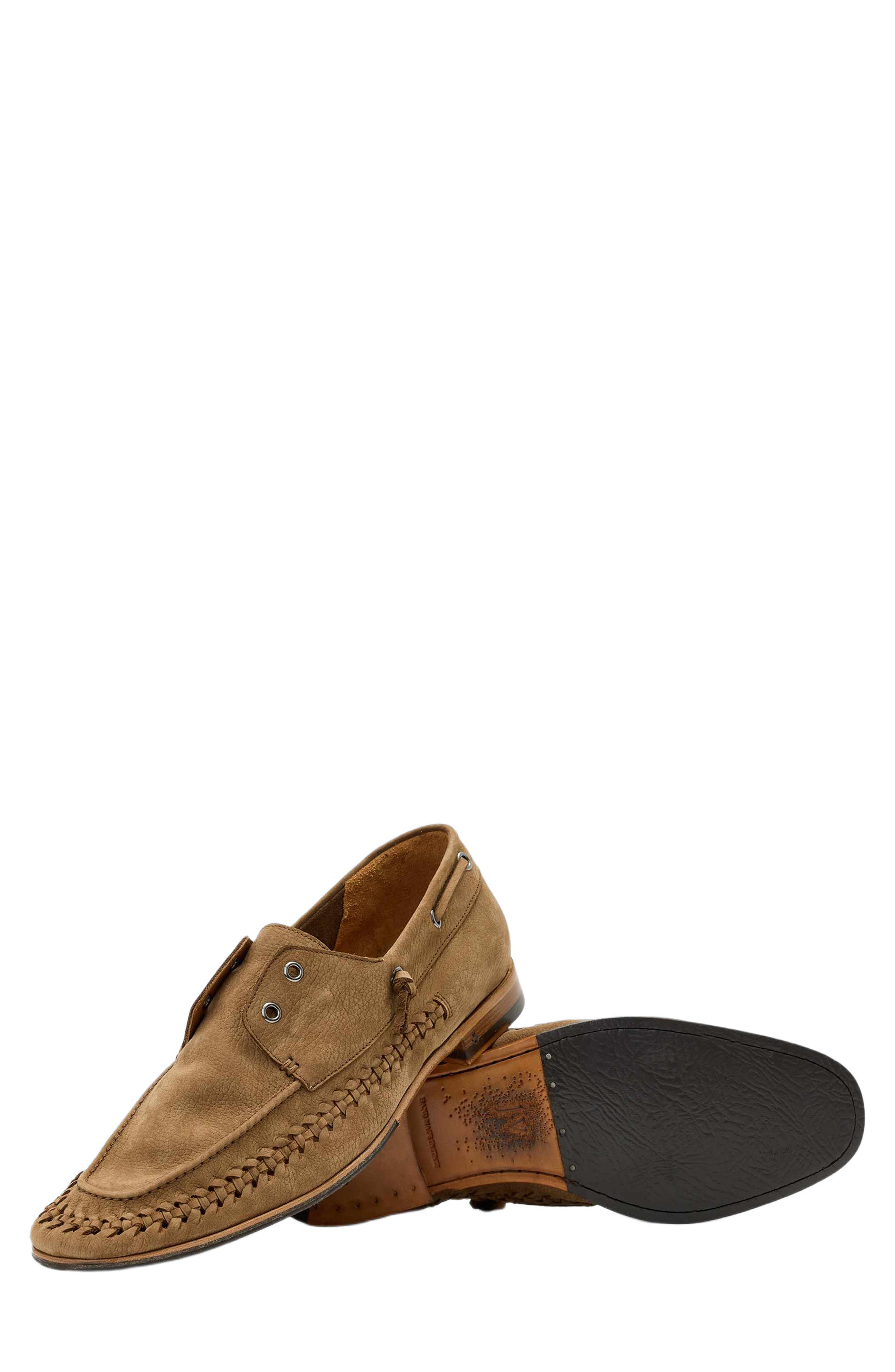 John Varvatos Merida Boat Shoe, Alternate, color, Wood Brown